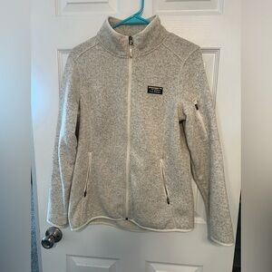 L.L. Bean Ivory Full Zip